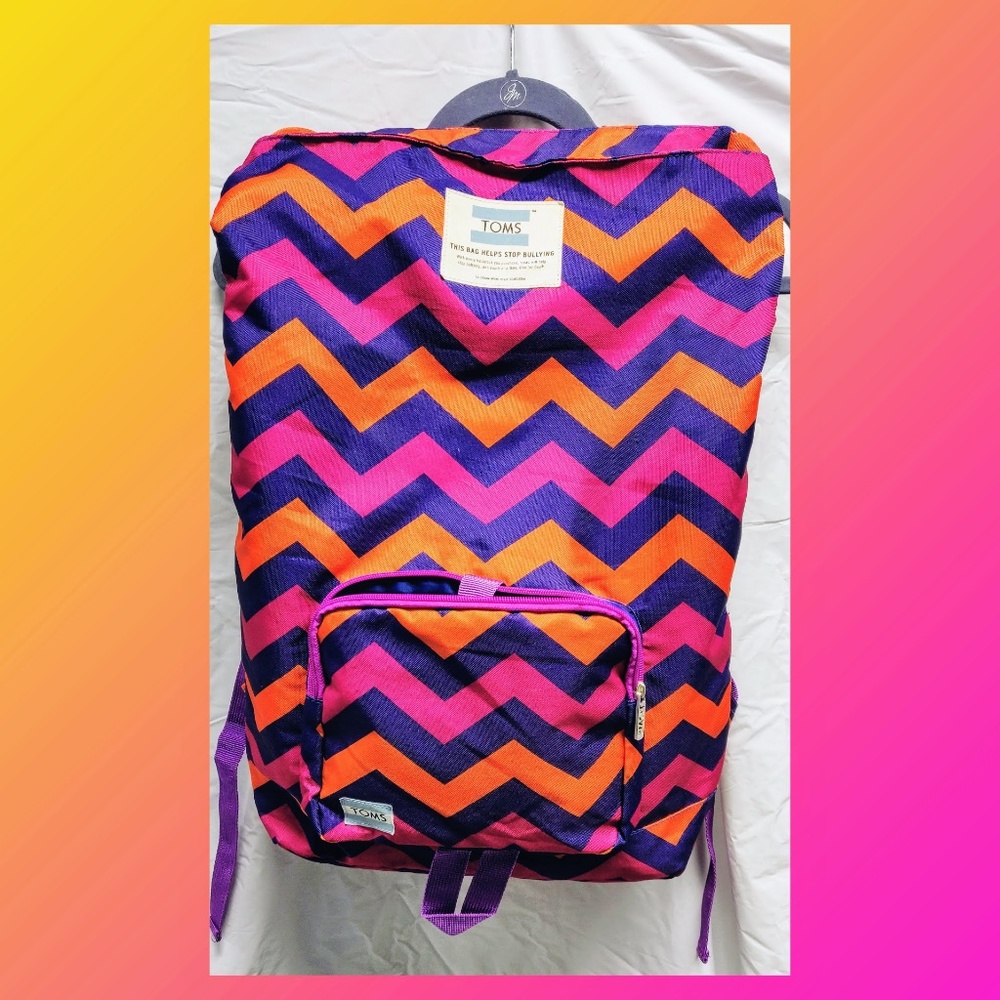 TOMS Multicolor Chevron Backpack